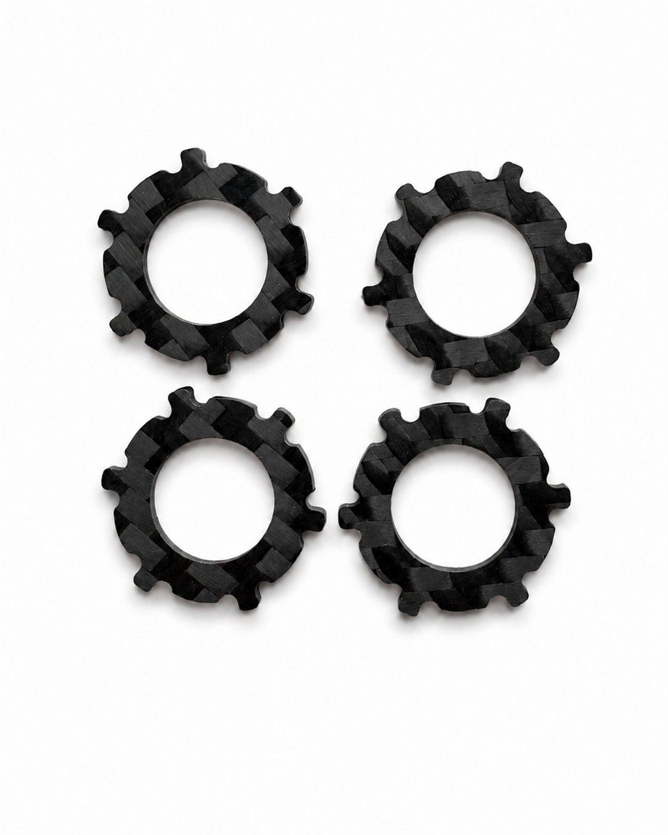 Custom CNC-machined carbon fiber component