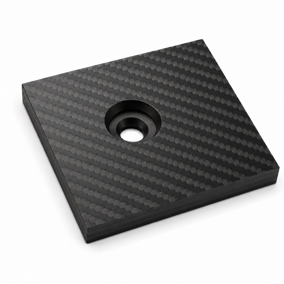 Countersinking — machined carbon fiber feature