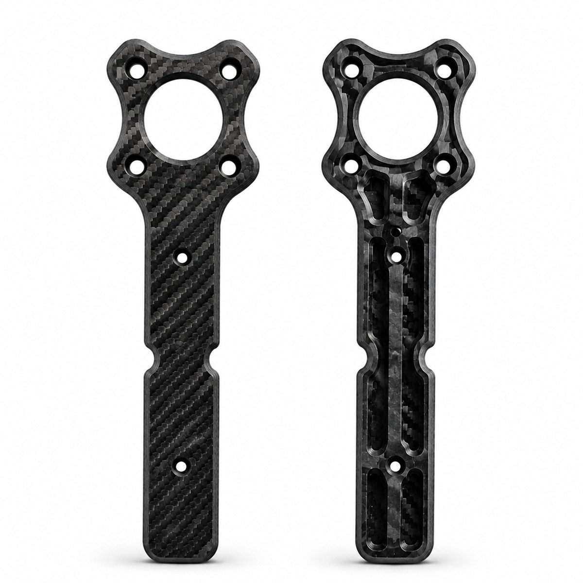 Double-sided Machining — machined carbon fiber feature